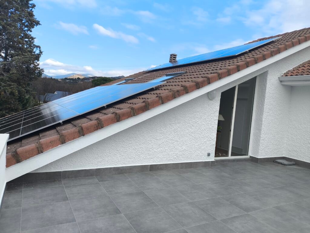 Placas solares en tejado